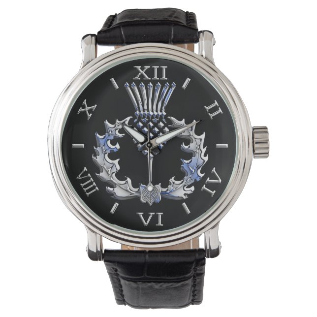 Krom som Scottish Thistle Dial Armbandsur (Framsida)