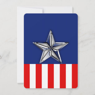 Krom som Silver Star Festive Patriotic Färg