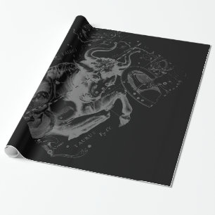 Krom som Taurus Zodiac på Hevelius Black Presentpapper