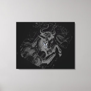 Krom som Taurus Zodiac-tecken på Hevelius Canvastryck