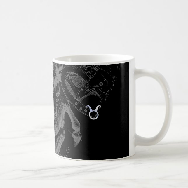 Krom som Taurus Zodiac-tecken på Hevelius Decor Kaffemugg (Höger)