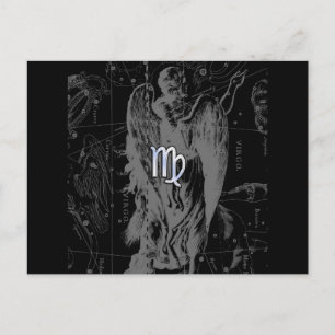 Krom som Våg Zodiac Sign på Hevelius i Black Vykort