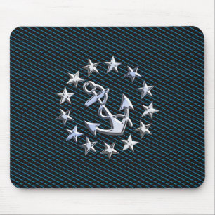 Krom som Yacht Flagga Automotive Grille Skriv ut Musmatta