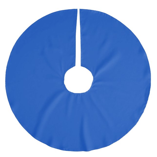 Kroma nyckel färg Blå Julgransmatta Borstad Polyester (Framsidan)