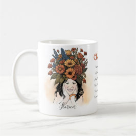 Kromabloom: Feminin blomning Kaffemugg