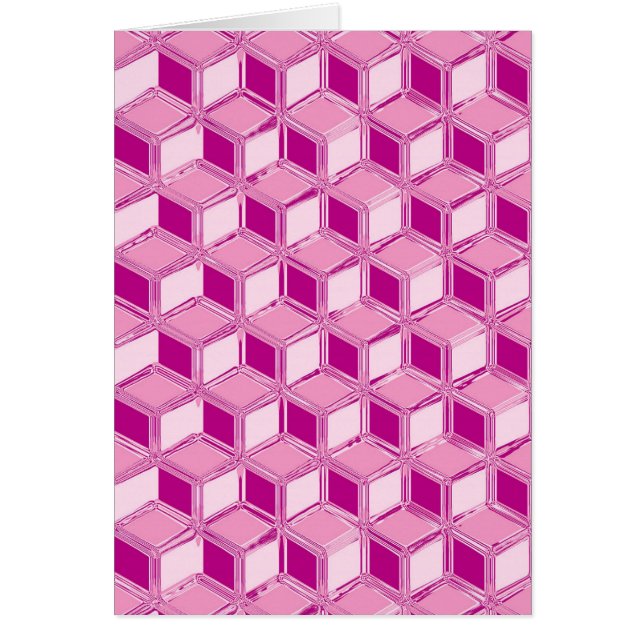 Kromade 3D-lådor - fuchsia rosa OBS Kort (Framsidan)