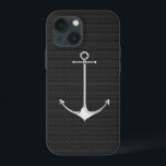 Kromankare för nautisk livsstil för kolfibrer<br><div class="desc">En nautisk silver-krom som ankare på en svart texturerad dekor. En modern nautisk gåva till din enhet gör säkert intryck på eller utanför båten. Använda länken "Meddelande" om du vill kontakta oss med dina speciella designförfrågningar eller om du vill ha hjälp med något av dina behov av anpassningsprojekt.</div>