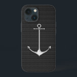 Kromankare för nautisk livsstil för kolfibrer<br><div class="desc">En nautisk silver-krom som ankare på en svart texturerad dekor. En modern nautisk gåva till din enhet gör säkert intryck på eller utanför båten. Använda länken "Meddelande" om du vill kontakta oss med dina speciella designförfrågningar eller om du vill ha hjälp med något av dina behov av anpassningsprojekt.</div>