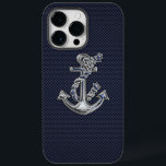 Kromankare på kolfiberutskrift<br><div class="desc">Ett modernt nautiskt silver-krom, som applicque stil på en marin blå kolfiberdeka för en anpassningsbar telefonväska som alla på eller utanför båten kommer att njuta av. Använda länken "Be den här designern" om du vill kontakta oss med dina speciella designförfrågningar eller om du behöver hjälp med något av dina anpassningsprojektbehov....</div>