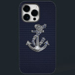 Kromankare på kolfiberutskrift<br><div class="desc">Ett modernt nautiskt silver-krom, som applicque stil på en marin blå kolfiberdeka för en anpassningsbar telefonväska som alla på eller utanför båten kommer att njuta av. Använda länken "Be den här designern" om du vill kontakta oss med dina speciella designförfrågningar eller om du behöver hjälp med något av dina anpassningsprojektbehov....</div>