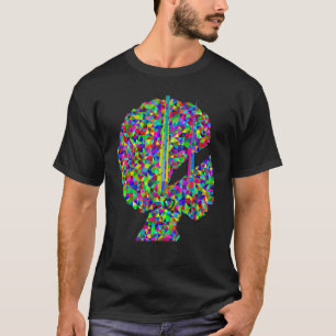 Kromatisk Abstrakt Kvinnor Vattenfärgsformgivning T Shirt