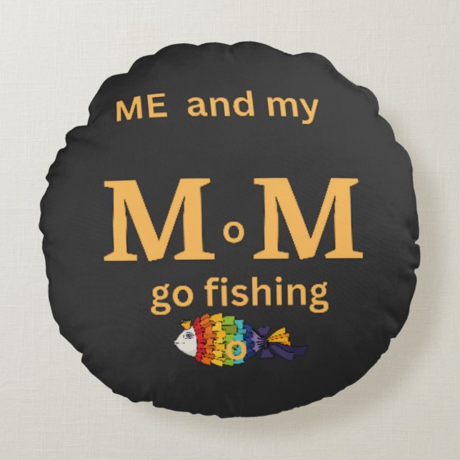 Kromatisk fångst rund kudde (Framsidan)