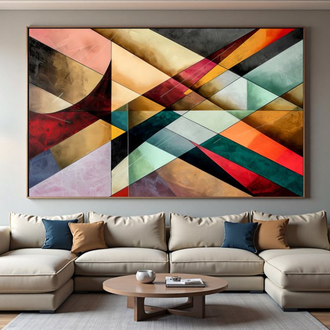 Kromatisk geometrisk mosaik poster (Skapare uppladdad)