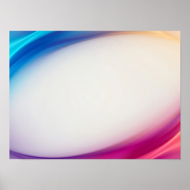 Kromatisk Gradient Ram Modern Abstrakt Affisch (Framsidan)