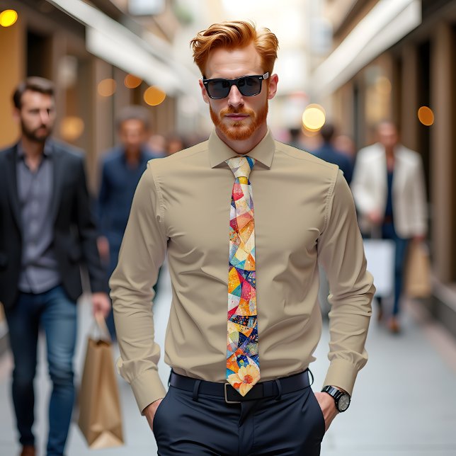 Kromatisk harmoni - Abstrakt Art Tie Slips (Skapare uppladdad)