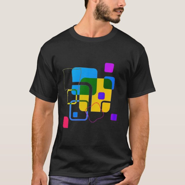 Kromatisk harmoni: Multifärgadens formgivning" T Shirt (Framsida)