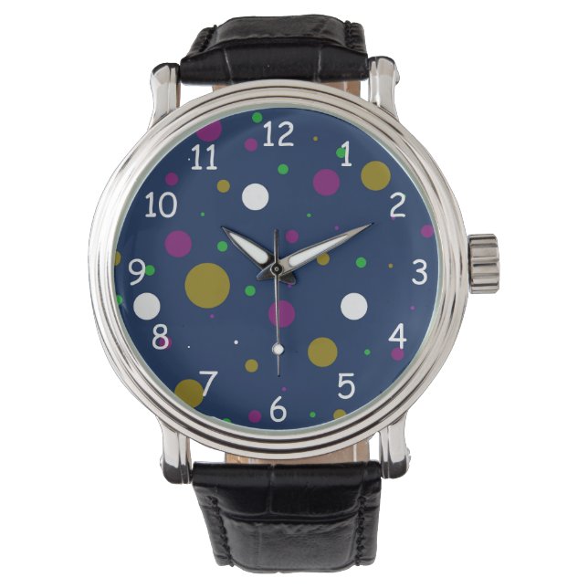 Kromatisk konfetti armbandsur (Framsida)