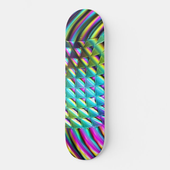 Kromatisk Våg Konst 1A Skidbräda Skateboard Bräda 19,5 Cm (Framsida)