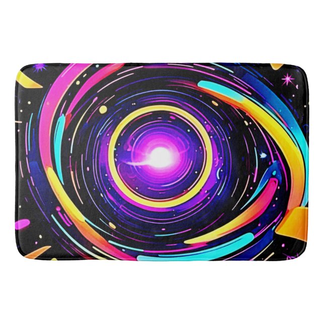 Kromatisk vortex Art Badrumsmatta (Framsidan)