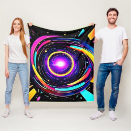 Kromatisk vortex Art Fleecefilt