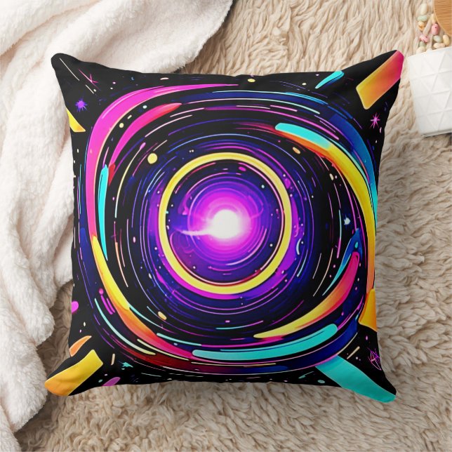 Kromatisk vortex Art Kudde (Filt)