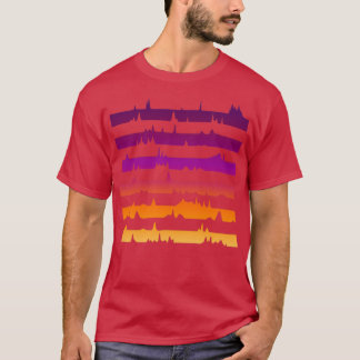 Kromatografisk solnedgång t shirt