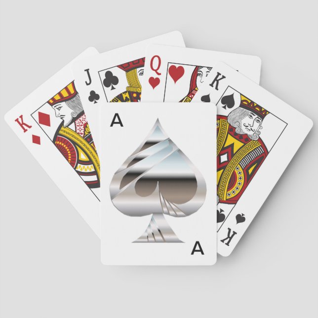 Kromazon Spades klassiska uppspelningskort Casinokort (Baksidan)