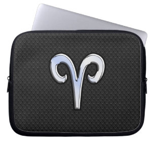 Krome like Aries Zodiac Symbol Snake Skin Stil Laptop Fodral