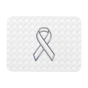 Krome White Ribbon Awareness på Checkers Magnet