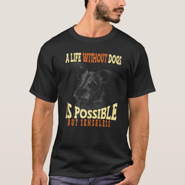 Kromfohrländer Dog Breed T Shirt (Framsida)