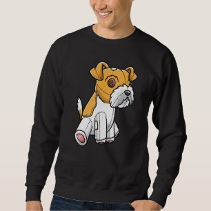 Kromfohrlander Hund Kromi Mjukisdjur Lång Ärmad Tröja