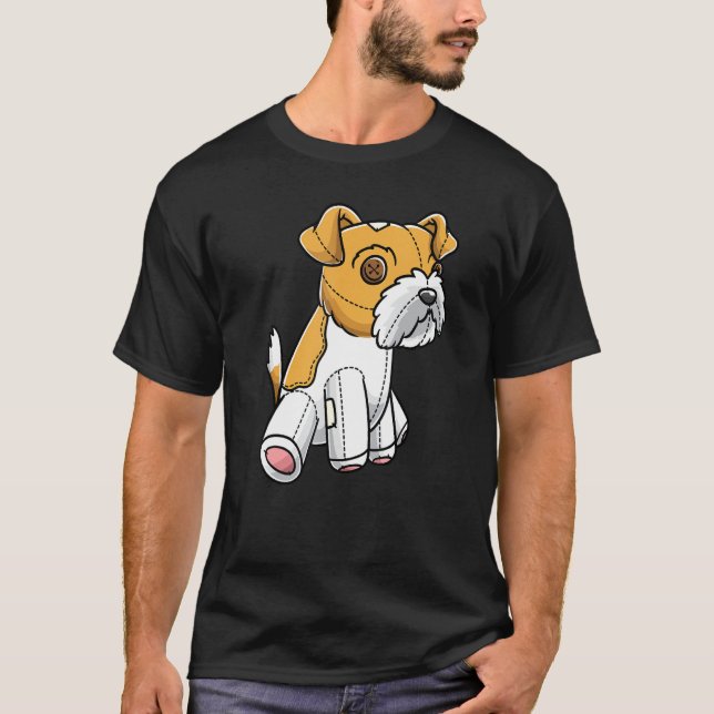 Kromfohrlander Hund Kromi Mjukisdjur T Shirt (Framsida)