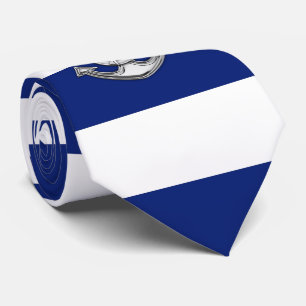 KromLifesaver på nautiska marinblåa randar Slips