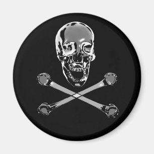 Krompiratskalle och Crossbones Magnet