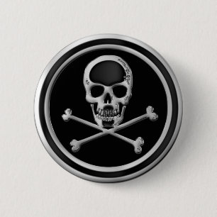 KROMSKALLE OCH CROSSBONES KNAPP