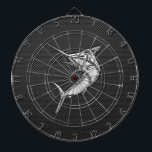 KromstilMarlin på kolfiber Darttavla<br><div class="desc">En design för applique för fisk för marlin för silverkromnågot liknande på en dekor för bakgrund för kolfiberstil. En kärnfull modern nautisk gåva. Här är ett val av den fina broderade baseballmössor för anpassningsbar avslappnaden; i en nautisk stil kan du lätt personifiera för att göra den så unik, som du...</div>