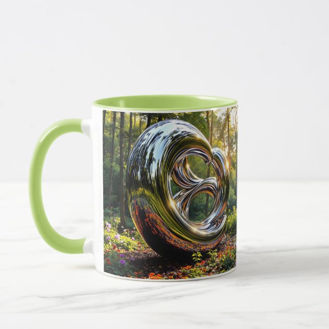 Kromstruktur för Fantasy Cute Abstrakt Mugg (Vänster)