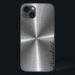 Kromt rostfritt stål Metall utseende<br><div class="desc">Chrome Stainless Steel Metall-utseende. Ta bort/byt "Elizabeth" före köpet. Design finns på andra produkter.</div>
