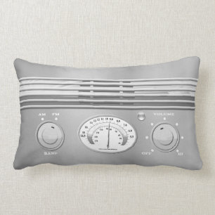 Kromvintage radiosände lumbarkudde