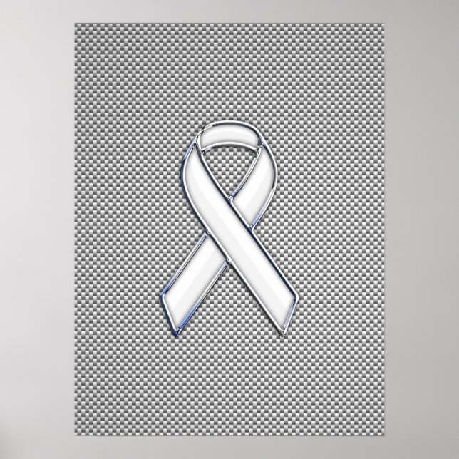 Kromvit bandupplevelse Kol Fiber Decor Poster (Framsidan)