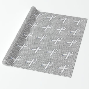 Kromvit bandupplevelse Kol Fiber Decor Presentpapper