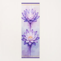 Kron Chakra Yoga Matta – Violett Lotus Energ Align