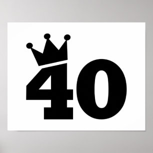 Krona 40-årsdag poster