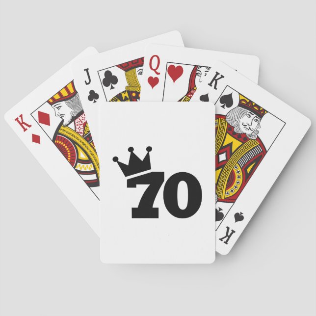 Krona 70-årsdagen kortlek (Baksidan)