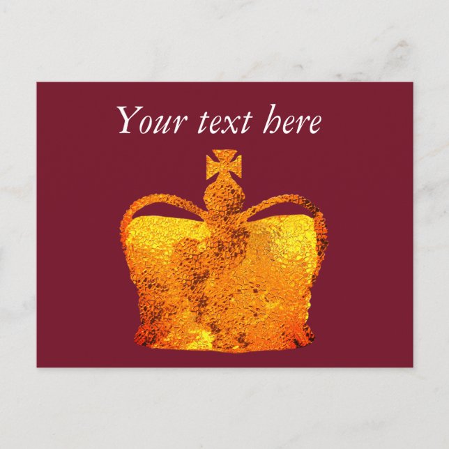 Krona Anpassningsbar vykort (Framsida)