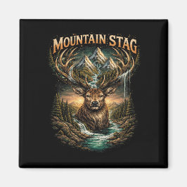 Krona av bergshjorten magnet