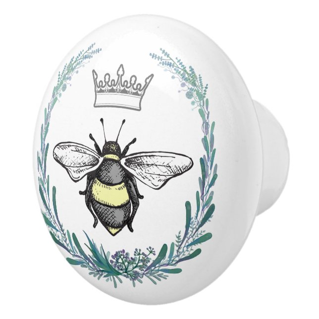 Krona Bee Wandan Ceramic Knob Knopp (Höger)