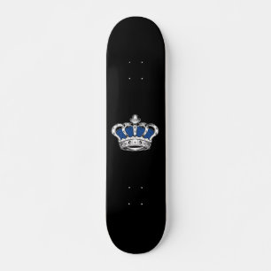 Krona - blå mini skateboard bräda 18,5 cm