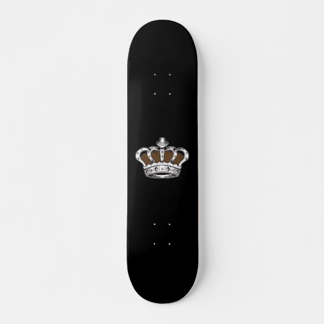 Krona - Brown Mini Skateboard Bräda 18,5 Cm (Framsida)