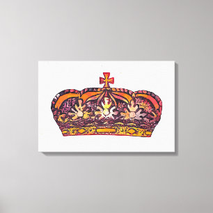 Krona Canvastryck